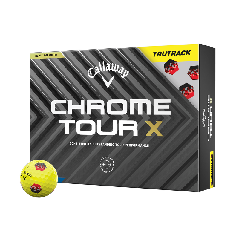 Chrome Tour X TruTrack Yellow Golfb&auml;lle - View 1